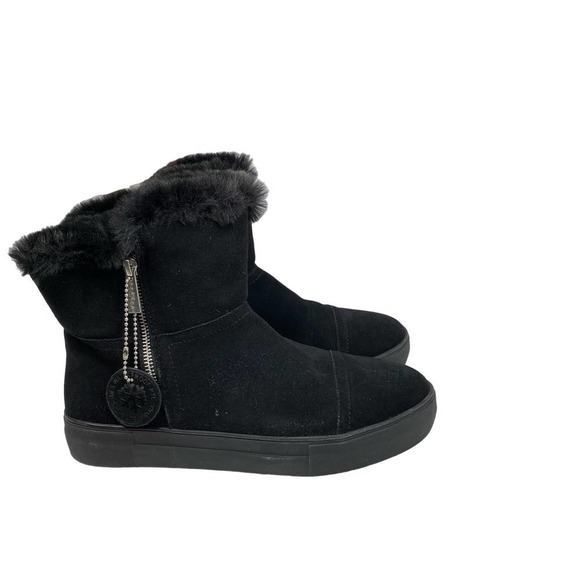 New J/Slides Women's Alistar High-Top Faux-Fur Bootie Sneakers Zipper Closure10M - Picture 1 of 5